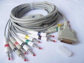 日本光电ECG-9620P心电图机导联线